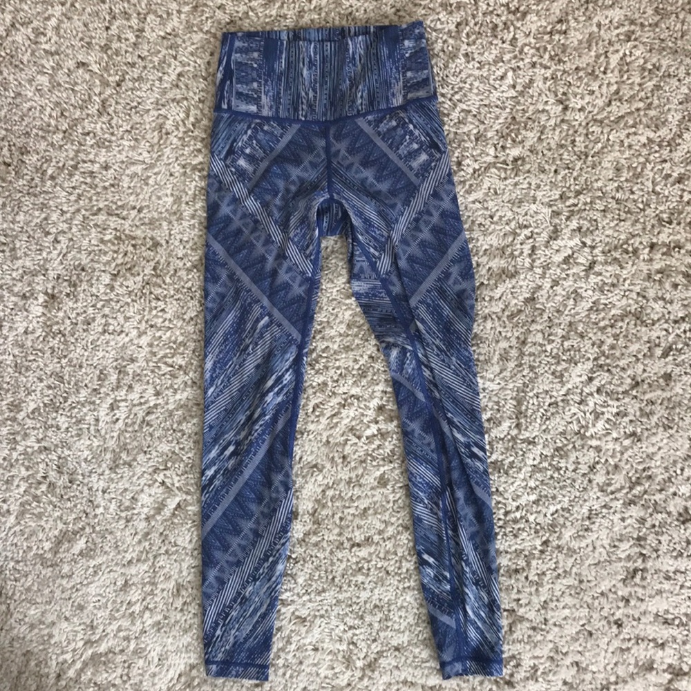 Blue 25" Lululemon Leggings
